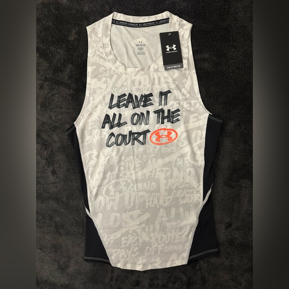 NEW Men's Under Armour Alter Ego Comp Tank White Medium
